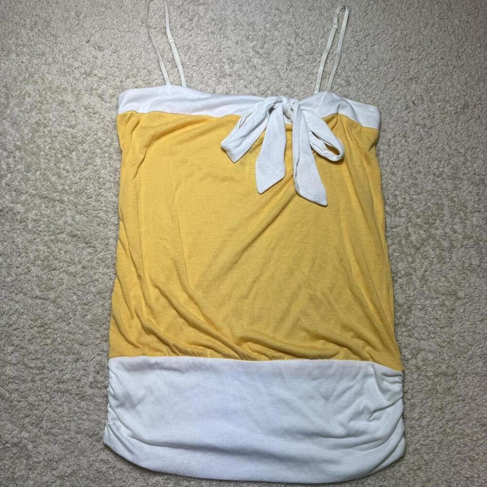 Vintage Wet Seal Yellow Bow Tube Top (Y2K / 2000s) NWT MEDIUM